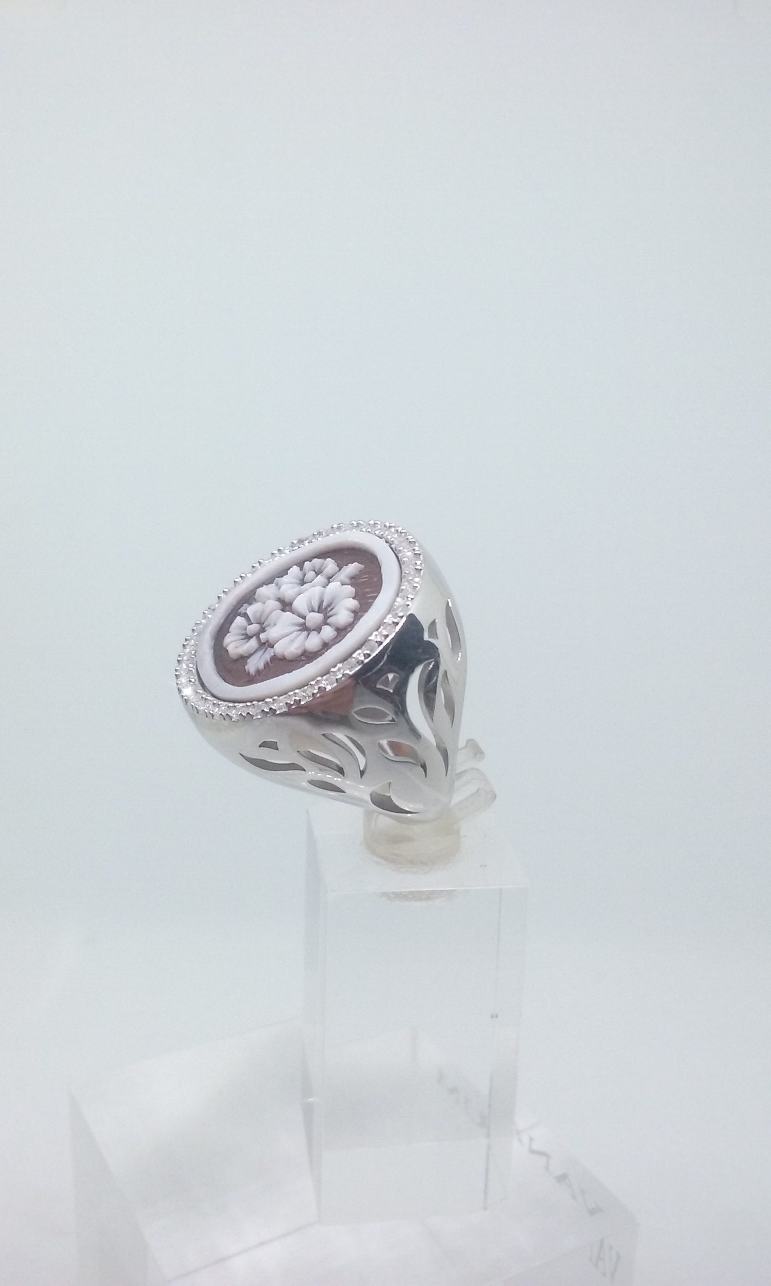 Anello cammeo argento hotsell