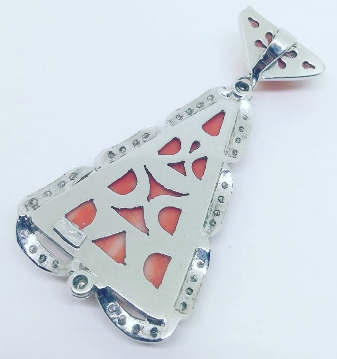 Ciondolo vintage con corallo - - l'arte della