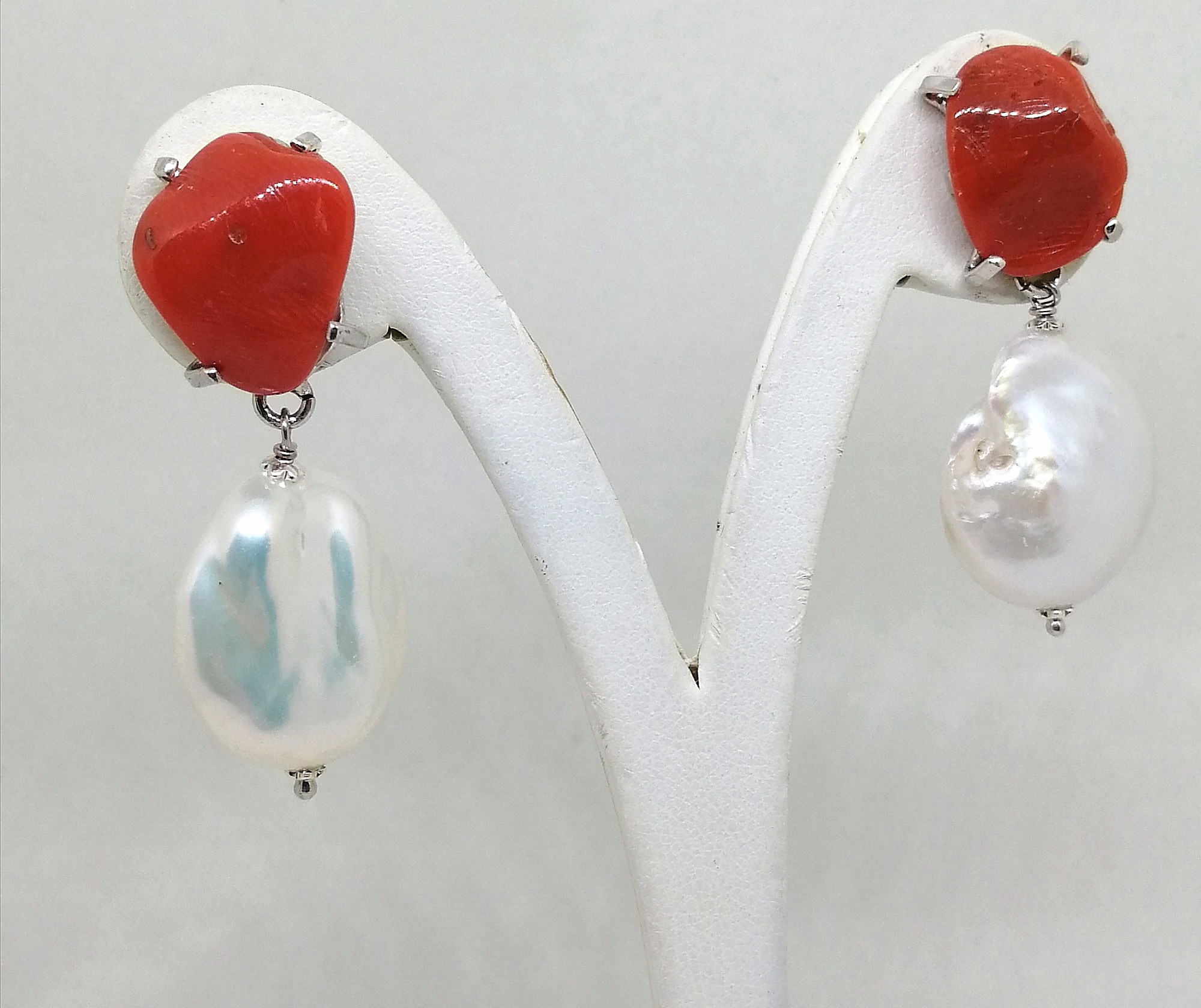 LOKILOKI Orecchini A Goccia Con Perle Barocche D'Acqua Dolce | Argento Sterling 925 | Gioielli Lusso Donna