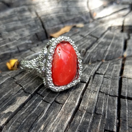 anello corallo rosso