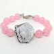 bracciale quarzo rosa e cammeo