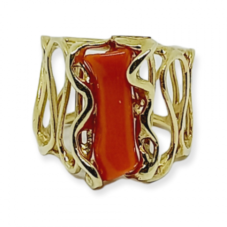 anello fefiloi corallo