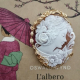 ciondolo in argento dorato con cammeo