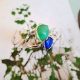 anello a contrarie con lapis e malachite