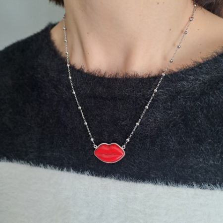 collana luisa ranieri labbra rosse lolita