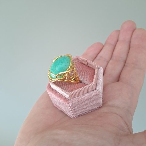 Crisoprasio anello sales