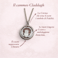 significato ciondolo cammeo ispirato al simbolo Claddagh